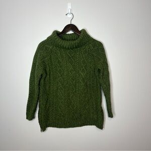 Blarney Woolen Mills Ireland Cowl Neck Sweater Green Size XL